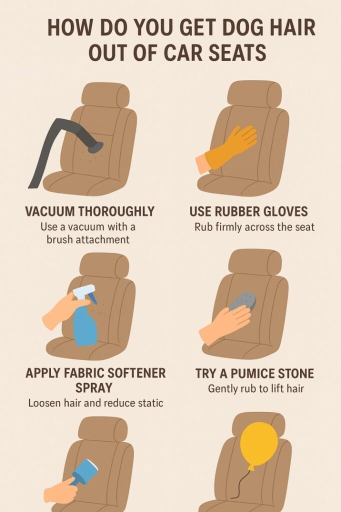 How Do You Get Dog Hair Out of Car Seats?