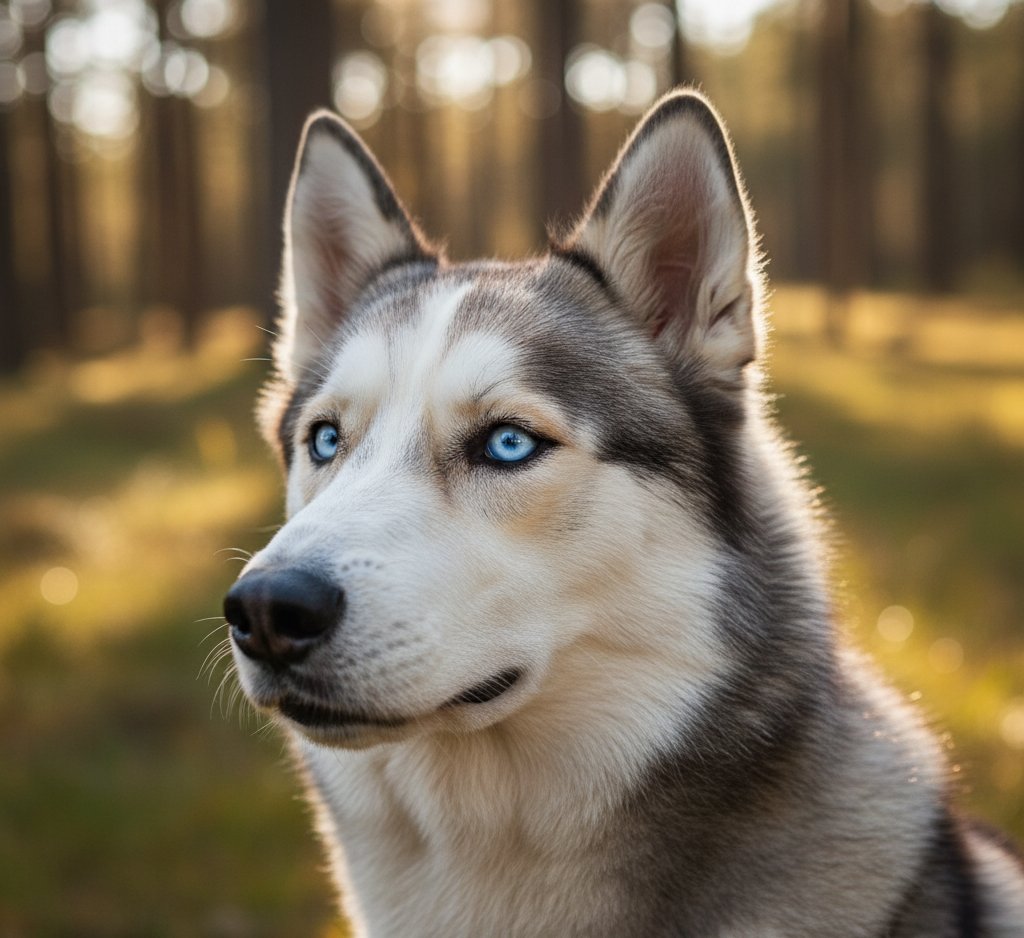 blue eyed dog
